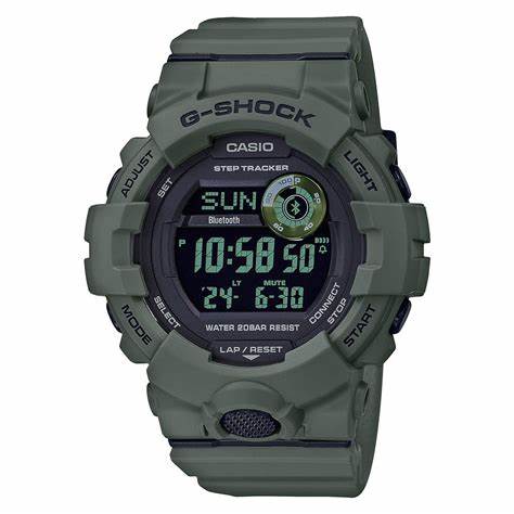 CASIO G - SHOCKCasio G - SHOCK GBD - 800UC - 3ER Men's Digital Watch – Military Green, Bluetooth Connectivity, 200M Water ResistanceWATCHESEcecile