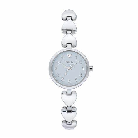 Breil BT Heart EW0691 Women's Watch - Light Blue Dial, Heart-Shaped Steel Bracelet