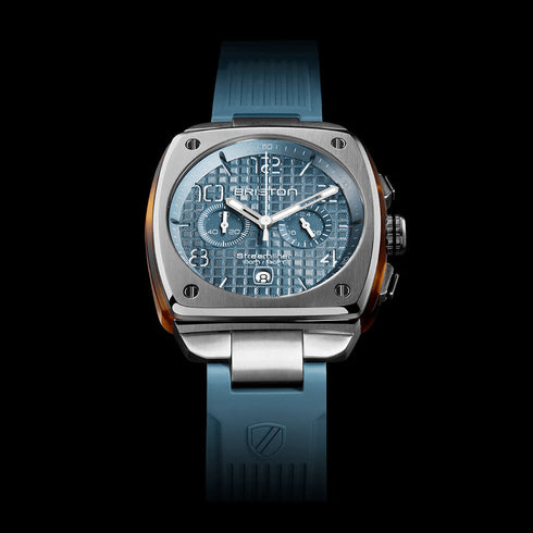 BRISTONBriston 23142.S.T.25.RIB Streamliner Urban Chronograph – Ice Blue Dial, 42mmWATCHESEcecile
