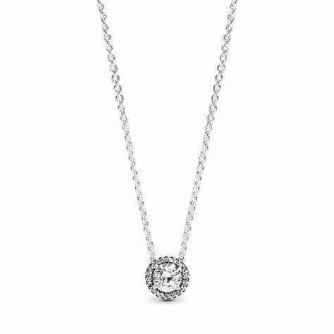 PANDORAPandora 396240CZ - 45 Classic Elegance Necklace - Sterling Silver with Clear Cubic Zirconia, 45cmBIJOUXEcecile