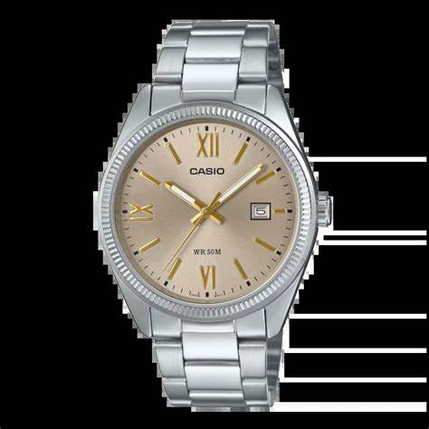 CASIO & VINTAGECasio MTP - 1302DD - 9AVDF Men's Analog Watch – Gold Dial with Stainless Steel BraceletWATCHESEcecile