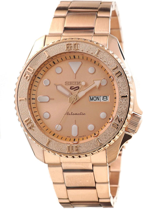 SEIKOSeiko 5 Sports SRPE72K1 Men's Automatic Watch - Rose Gold - Tone Stainless SteelWATCHESEcecile