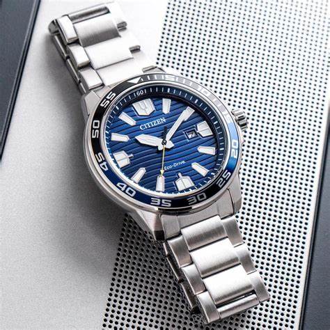 CITIZENCitizen Eco - Drive AW1525 - 81L Men's Watch - Blue Dial, Stainless Steel BraceletWATCHESEcecile