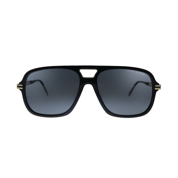 Marc Jacobs MARC 415/S 2M2/IR Gafas de sol de aviador unisex - montura dorada negra, lentes grises