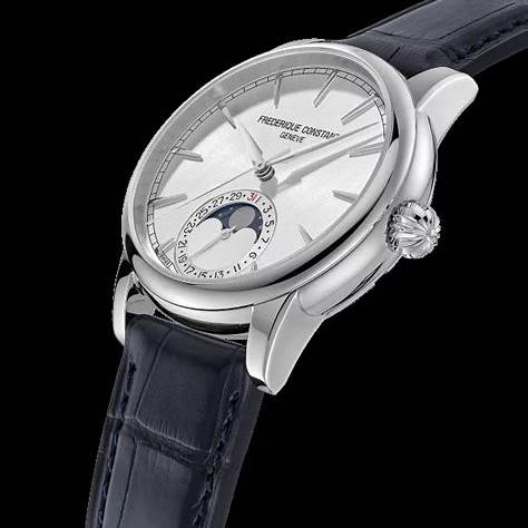 FREDERIQUE CONSTANTFrederique Constant Classic Moonphase Date Manufacture FC - 716S3H6 – Silver Dial, Black Leather StrapWATCHESEcecile