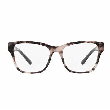 Emporio Armani EA3222U 5410 51 Women's Eyeglasses - Shiny Pink Havana and Shiny Black Frame, Clear Lenses