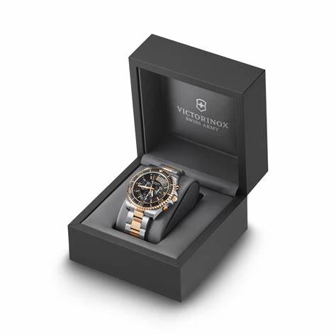 VICTORINOXVictorinox Maverick Chronograph Men's Watch V241952 – Black Dial, Two - Tone BraceletWATCHESEcecile