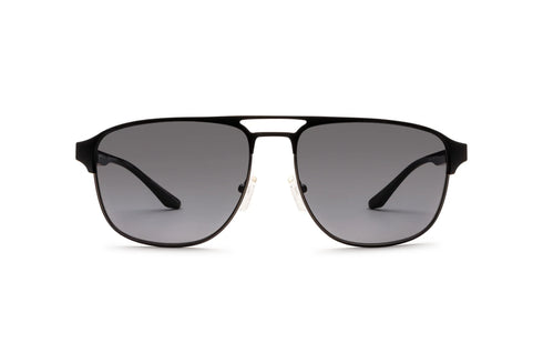 Emporio Armani EA2144 3365/11 Occhiali da sole da uomo - Montatura in bronzo opaco, lenti polarizzate grigio sfumato, 60mm
