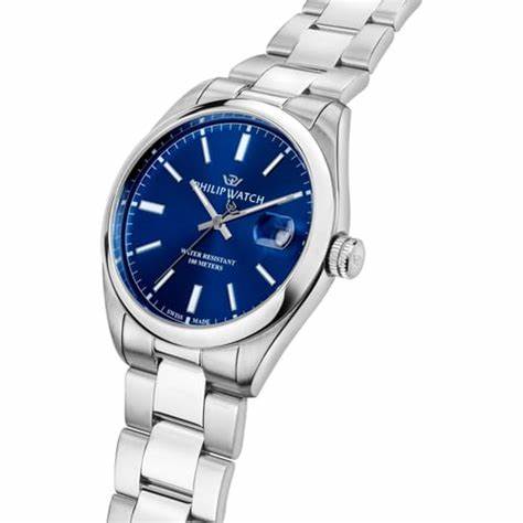 Philip Watch Caribe Urban R8253597644 Herrenuhr - Edelstahl, blaues Zifferblatt