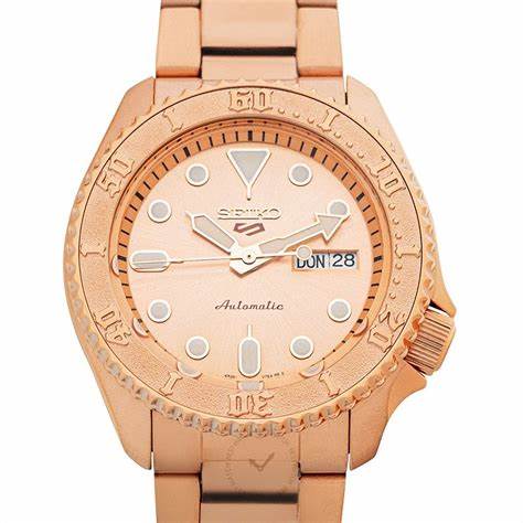 SEIKOSeiko 5 Sports SRPE72K1 Men's Automatic Watch - Rose Gold - Tone Stainless SteelWATCHESEcecile