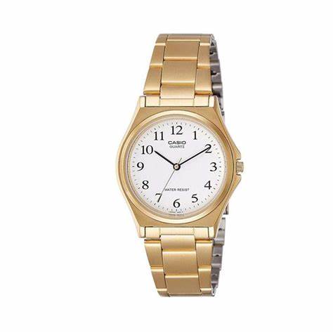 CASIO & VINTAGECasio LTP - 1130N - 7BRDF Women's Gold - Tone Analog Watch – White DialWATCHESEcecile