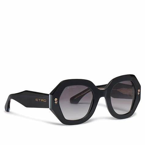 Etro 0015/S 2LF-HA Women's Square Sunglasses - Bordeaux Frame, Brown Lenses