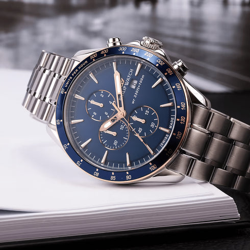 PHILIP WATCHPhilip Watch R8273995006 Blaze Chronograph Men's Watch - 44mm, Blue Dial, Steel BraceletWATCHESEcecile