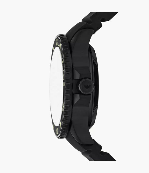 EMPORIO ARMANIEmporio Armani AR60085 Sea Explorer Men's Watch - Yellow Dial, Black StrapWATCHESEcecile