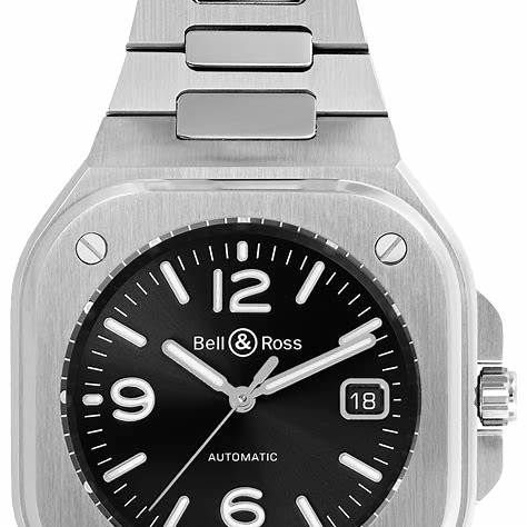 BELL & ROSSBell & Ross BR 05 BR05A - BL - ST/SST – Black Dial, Stainless Steel BraceletWATCHESEcecile