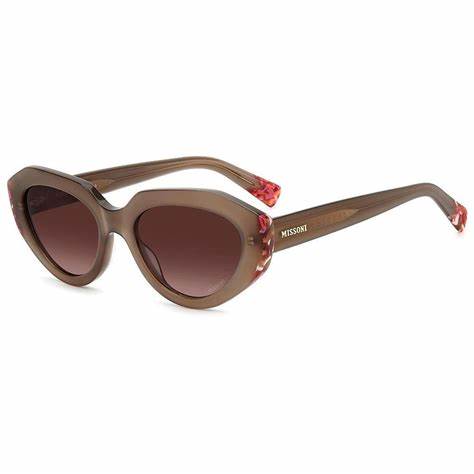 Missoni MIS 0131/S Women's Sunglasses - 53mm, Transparent Beige Frame with Gradient Brown Lenses