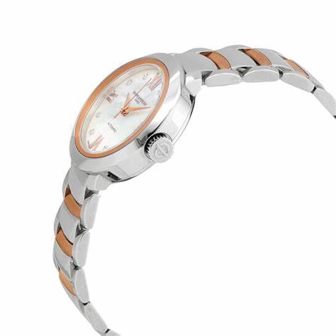 Baume & Mercier Promesse M0A10239 Orologio automatico da donna - Quadrante in madreperla, bracciale in acciaio inossidabile bicolore