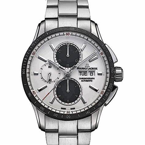 MAURICE LACROIXMaurice Lacroix Pontos S Chronograph PT6038 - SSL2H - 130 - A – Silver Dial, Stainless Steel BraceletWATCHESEcecile