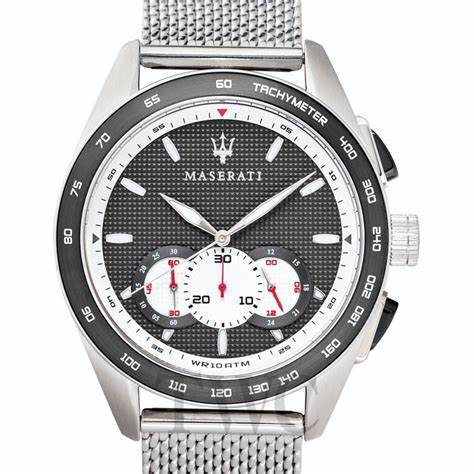 Maserati Traguardo Herren-Chronographenuhr - R8873612008, Mesh-Armband, 45 mm