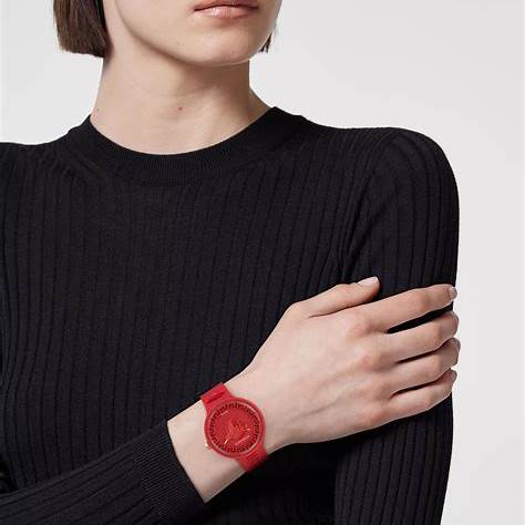 VERSACEVersace Medusa Pop VE6G00723 Unisex Watch - Red Silicone Strap, 39mmWATCHESEcecile