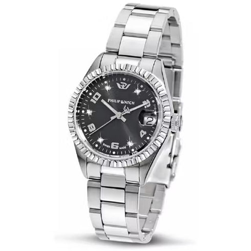 Philip Watch Caribe R8253597593 Damenuhr - Edelstahl, Diamantbesatz