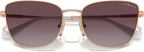 Vogue VO4308S Occhiali da sole a farfalla da donna - Montatura in metallo da 56 mm, lenti sfumate, diverse opzioni di colore