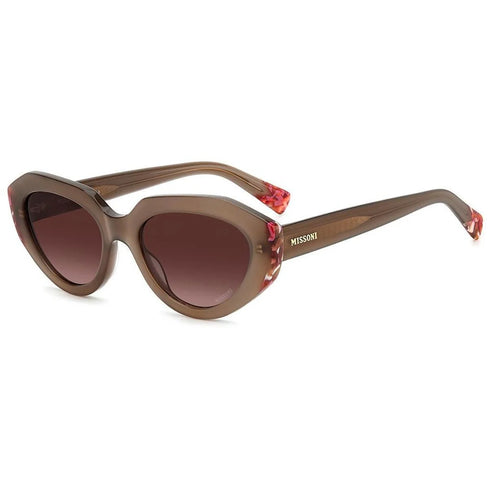 Missoni MIS 0131/S Women's Sunglasses - 53mm, Transparent Beige Frame with Gradient Brown Lenses