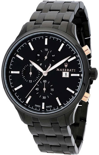 Maserati Attrazione R8873626001 Men’s Chronograph Watch – Black 43 mm