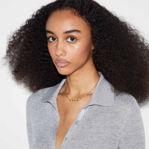 GUCCIGucci 18kt Yellow and White Gold Link to Love Chain Necklace - Model YBB786671001JEWELRYEcecile