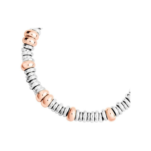 DODODoDo Rondelle Bracelet DBC4001RONDE00RAGL - Bicolor Rose Gold & Silver, 18.5 cmJEWELRYEcecile