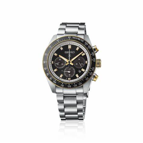 Seiko Prospex SSC941P1 Reloj Cronógrafo Solar Hombre - Esfera Negra, Acero Inoxidable