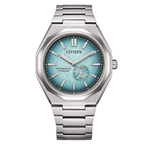 CITIZENCitizen Zenshin 60 NK5020 - 58L Auto Watch – Light Blue Dial, Super Titanium CaseWATCHESEcecile