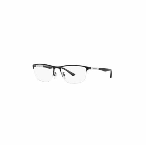 Lunettes Emporio Armani EA1142 3001 56 pour homme - monture noire mate, verres clairs