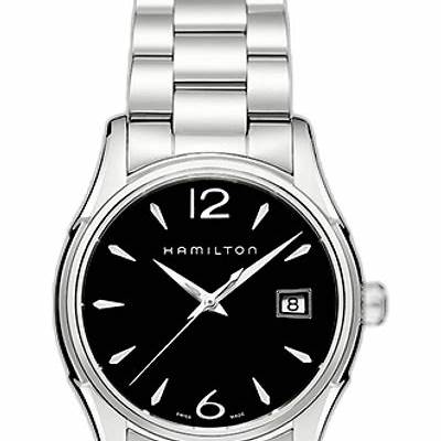 Hamilton Jazzmaster Lady Quartz H32351135 - 34mm Stainless Steel, Black Dial, Stainless Steel Bracelet