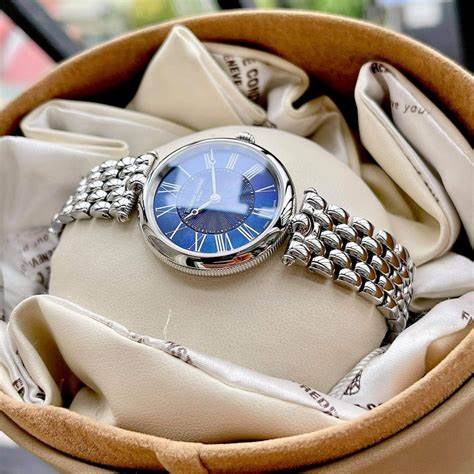 FREDERIQUE CONSTANTFrederique Constant Classics Art Déco Round FC - 200MPN2AR6B Women's Watch – Blue Mother of Pearl Dial, Stainless Steel BraceletWATCHESEcecile