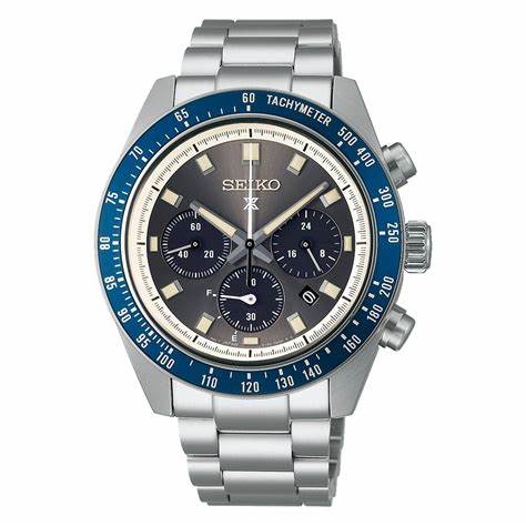 Reloj Seiko Prospex SSC939P1 Speedtimer Solar Cronógrafo Hombre - Esfera Gris, Brazalete Acero Inoxidable