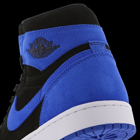 Nike Dunk AJ1 Rétro Haut OG Noir Bleu Royal Femme