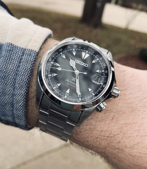 SEIKOSeiko Prospex Alpinist SPB117J1 Men's Automatic Watch - 39.5mm Stainless Steel, Black DialWATCHESEcecile
