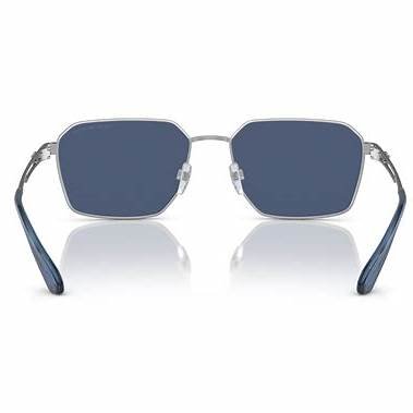 EMPORIO ARMANIEmporio Armani EA2160 304580 Men's Sunglasses - Matte Silver Frame, Dark Blue Lenses, 52mmEYEWEAREcecile