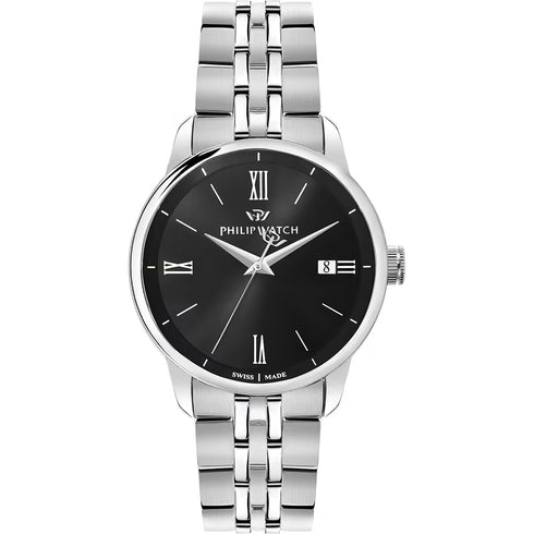 PHILIP WATCHPhilip Watch Anniversary R8253150012 Men's Watch - Stainless Steel, Black Dial, Date FunctionWATCHESEcecile