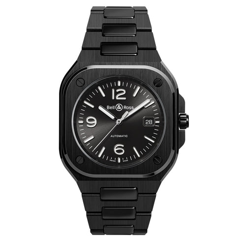 BELL & ROSSBell & Ross BR 05 Black Ceramic Men's Automatic Watch BR05A - BL - CE/SCE - Black Dial, Ceramic BraceletWATCHESEcecile