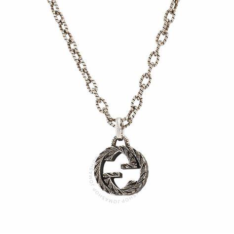 Collier à pendentifs en argent Gucci - Modèle YBB455307001
