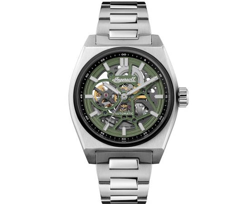 INGERSOLL 1892Ingersoll I14304 Vert Automatic Men's Watch - Silver Stainless Steel, Green DialWATCHESEcecile