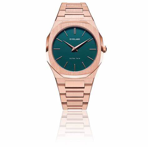 D1 MILANOD1 Milano Ultra Thin D1 - UTBU02 Men's Watch - Rose Gold, Forest Green DialWATCHESEcecile