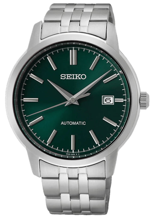 SEIKOSeiko SRPH89K1 Automatic Men's Watch - Green Dial, Stainless Steel BraceletWATCHESEcecile