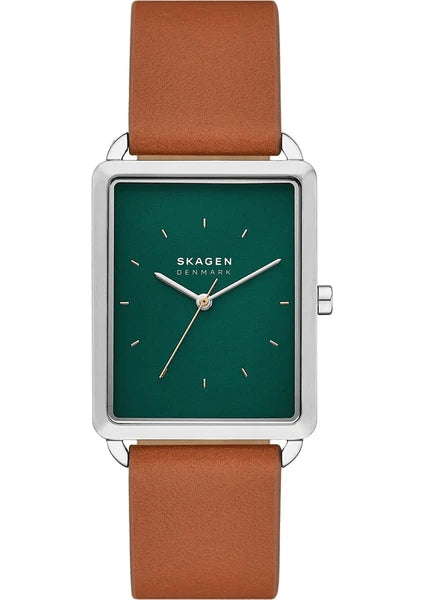 SKAGEN DENMARKSkagen SKW6931 Hagen 36mm – Green Dial, Brown Leather Strap Men's WatchWATCHESEcecile
