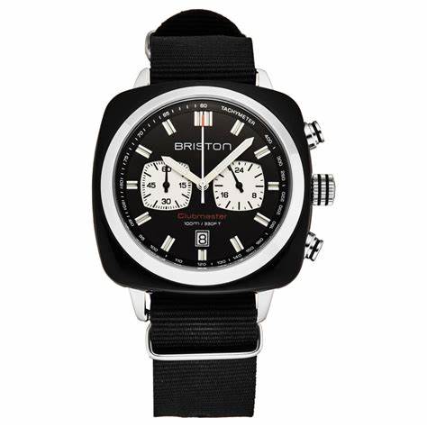 BRISTONBriston Clubmaster Classic Chronograph 40mm White Dial Watch 17142 - SA - BS - 1 - NBWATCHESEcecile