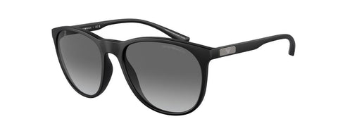 Emporio Armani EA4210 5763/87 Men's Sunglasses - Matte Blue Frame, Gray Lenses, 56mm