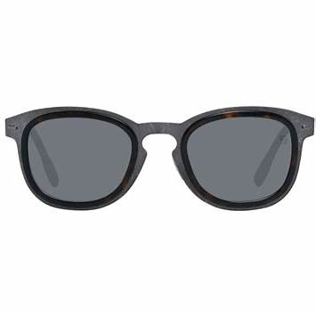 Ermenegildo Zegna Couture ZC0007 20D50 Men's Sunglasses - Tortoise Titanium Frame, Gray Polarized Lenses, 50mm