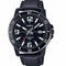 CASIO & VINTAGECasio MTP - VD01BL - 1BVUDF Men's Watch - Black Dial, Leather StrapWATCHESEcecile